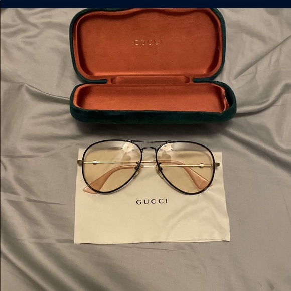 Gucci Peach Aviators *Authentic* - Picture 1 of 7